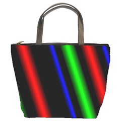 Multi Color Neon Background Bucket Bags by Simbadda