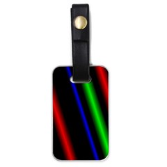 Multi Color Neon Background Luggage Tags (one Side)  by Simbadda