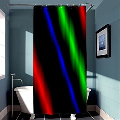 Multi Color Neon Background Shower Curtain 36  X 72  (stall)  by Simbadda