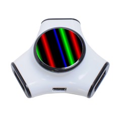 Multi Color Neon Background 3-port Usb Hub