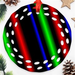 Multi Color Neon Background Ornament (round Filigree)