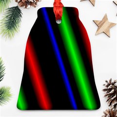 Multi Color Neon Background Ornament (bell)