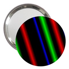 Multi Color Neon Background 3  Handbag Mirrors by Simbadda