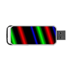 Multi Color Neon Background Portable Usb Flash (two Sides)