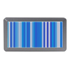 Color Stripes Blue White Pattern Memory Card Reader (mini)