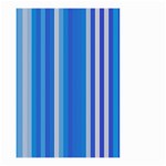 Color Stripes Blue White Pattern Small Garden Flag (Two Sides) Front