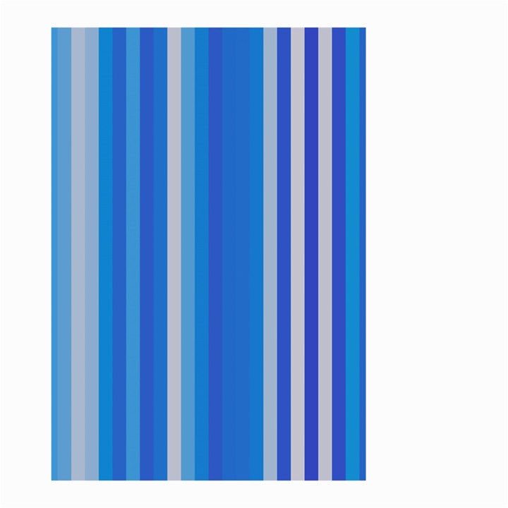 Color Stripes Blue White Pattern Small Garden Flag (Two Sides)