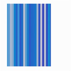 Color Stripes Blue White Pattern Large Garden Flag (two Sides)