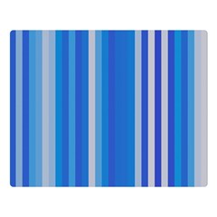 Color Stripes Blue White Pattern Double Sided Flano Blanket (large) 