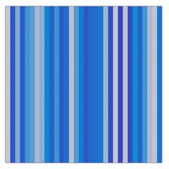 Color Stripes Blue White Pattern Large Satin Scarf (square)