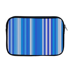 Color Stripes Blue White Pattern Apple Macbook Pro 17  Zipper Case