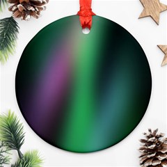 Course Gradient Color Pattern Round Ornament (two Sides)