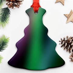 Course Gradient Color Pattern Christmas Tree Ornament (two Sides)