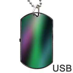 Course Gradient Color Pattern Dog Tag Usb Flash (one Side)