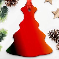 Multi Color Pattern Background Ornament (christmas Tree) 