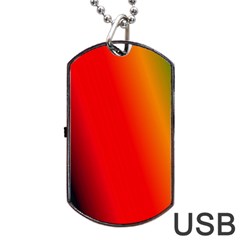 Multi Color Pattern Background Dog Tag Usb Flash (one Side)