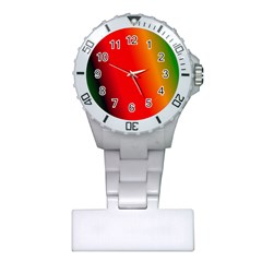 Multi Color Pattern Background Plastic Nurses Watch by Simbadda