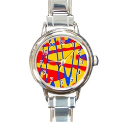 Graphic Design Graphic Design Round Italian Charm Watch