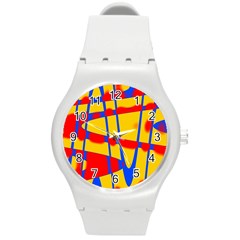 Graphic Design Graphic Design Round Plastic Sport Watch (m) by Simbadda