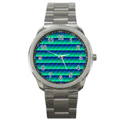 Background Texture Structure Color Sport Metal Watch by Simbadda