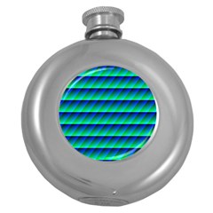 Background Texture Structure Color Round Hip Flask (5 Oz) by Simbadda