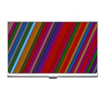 Color Stripes Pattern Business Card Holders Front