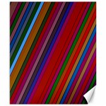 Color Stripes Pattern Canvas 8  x 10  8.15 x9.66  Canvas - 1