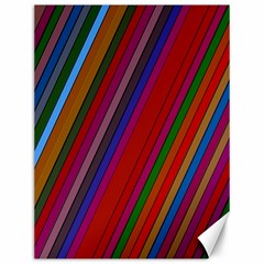 Color Stripes Pattern Canvas 12  X 16  