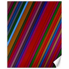 Color Stripes Pattern Canvas 16  X 20  