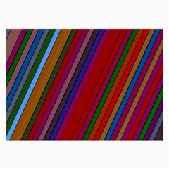 Color Stripes Pattern Large Glasses Cloth by Simbadda