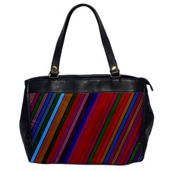 Color Stripes Pattern Office Handbags by Simbadda