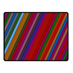 Color Stripes Pattern Fleece Blanket (small)