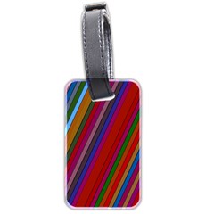 Color Stripes Pattern Luggage Tags (two Sides)