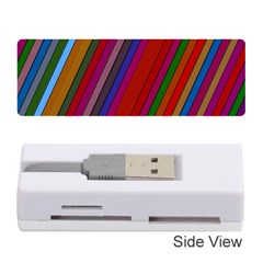 Color Stripes Pattern Memory Card Reader (stick) 