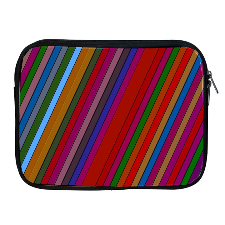 Color Stripes Pattern Apple iPad 2/3/4 Zipper Cases