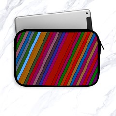 Color Stripes Pattern Apple Ipad Mini Zipper Cases by Simbadda