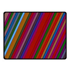 Color Stripes Pattern Double Sided Fleece Blanket (small) 