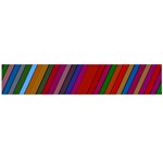 Color Stripes Pattern Flano Scarf (Large) Front