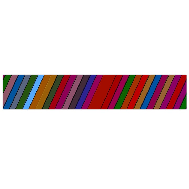 Color Stripes Pattern Flano Scarf (Large)