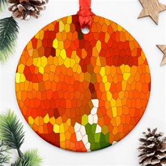 Mosaic Glass Colorful Color Ornament (round) by Simbadda