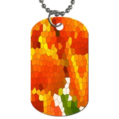 Mosaic Glass Colorful Color Dog Tag (one Side)