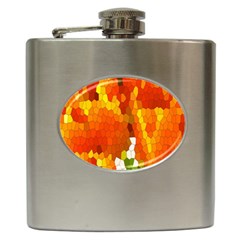 Mosaic Glass Colorful Color Hip Flask (6 Oz) by Simbadda