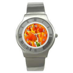 Mosaic Glass Colorful Color Stainless Steel Watch by Simbadda