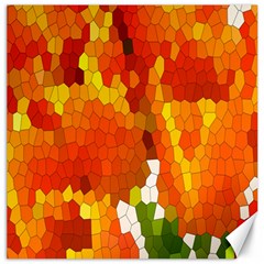 Mosaic Glass Colorful Color Canvas 12  X 12   by Simbadda