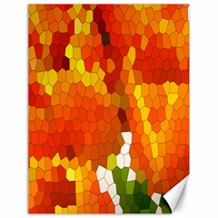 Mosaic Glass Colorful Color Canvas 18  X 24  