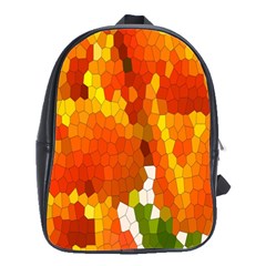 Mosaic Glass Colorful Color School Bags(large)  by Simbadda