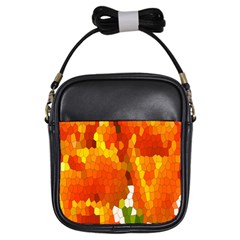 Mosaic Glass Colorful Color Girls Sling Bags by Simbadda