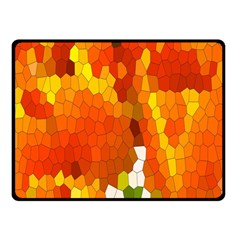 Mosaic Glass Colorful Color Fleece Blanket (small) by Simbadda