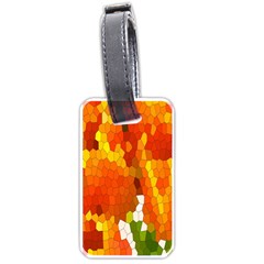 Mosaic Glass Colorful Color Luggage Tags (one Side) 