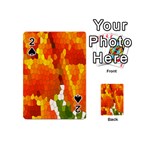 Mosaic Glass Colorful Color Playing Cards 54 (Mini)  Front - Spade2